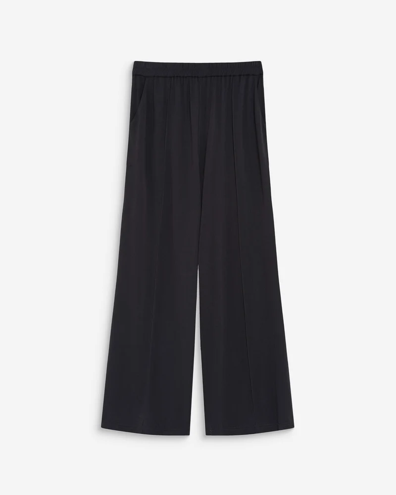 Pantalon en modal jambe large carbone Pax