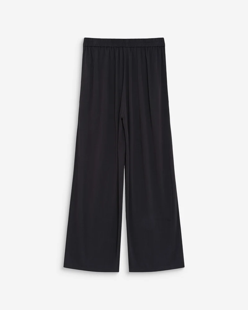 Pantalon en modal jambe large carbone Pax