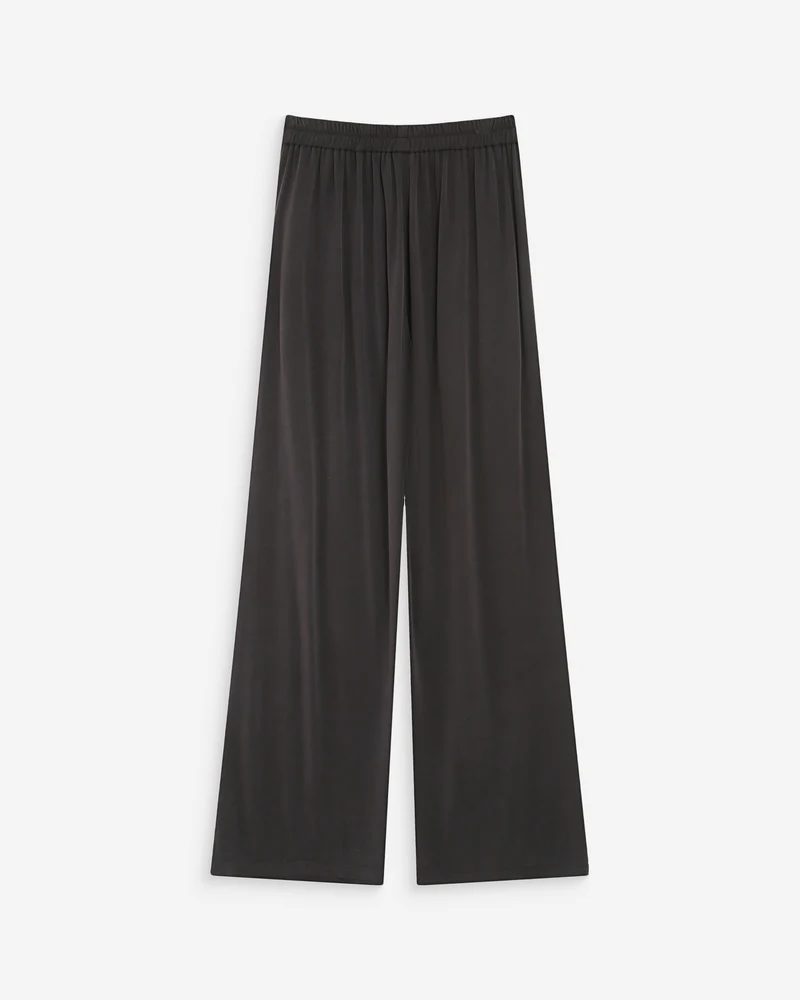 Pantalon en modal jambe large marine Pax