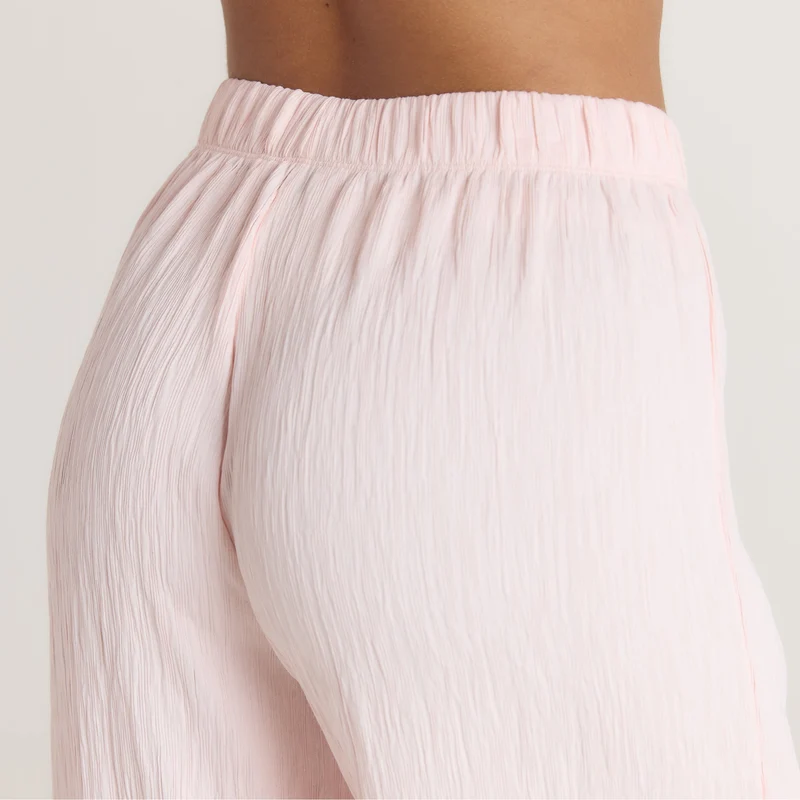 Pantalon de Pyjama Crinkle - Rose