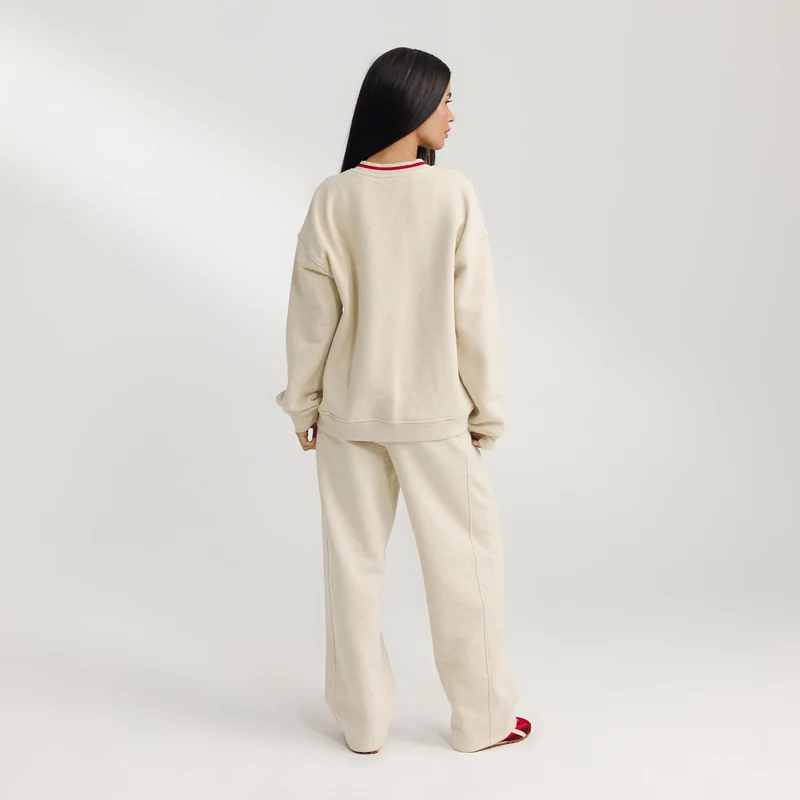 Pull à Col en V - Flocon d'Avoine