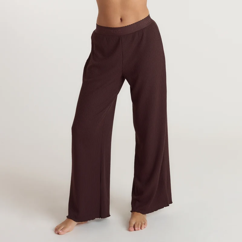 Pantalon de Pyjama Soft Waffle - Chocolat Noir