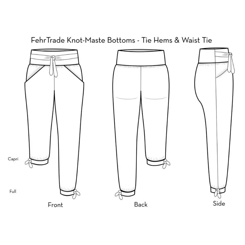 PATRON DE COUTURE PDF | Ensemble de yoga Knot Maste | Fehr Trade