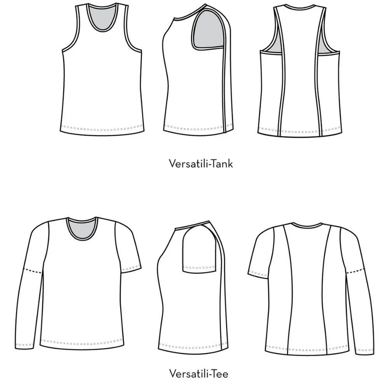 PATRON DE COUTURE PDF | T-shirt et camisole Versatili-Tee & Tank | Fehr Trade