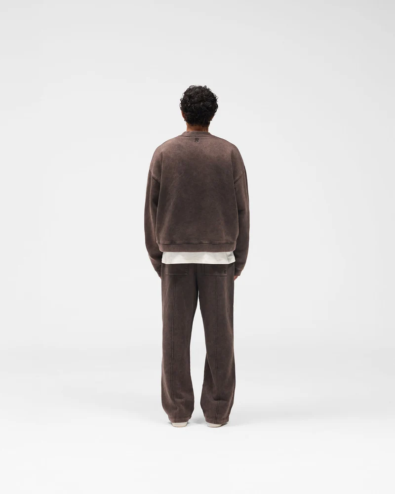 Initial Boxy Sweater - Coffee