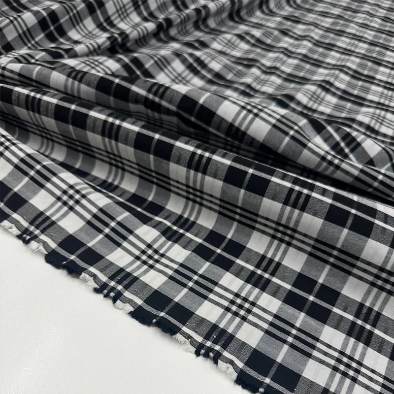 Tissu Bengaline, Coton Stretch - Tartan, Giorgio