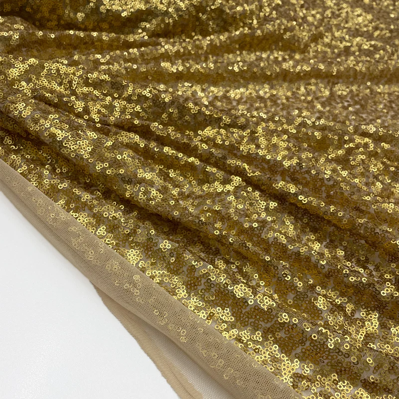 Tissu Tulle Brodé, Paillettes - Maria