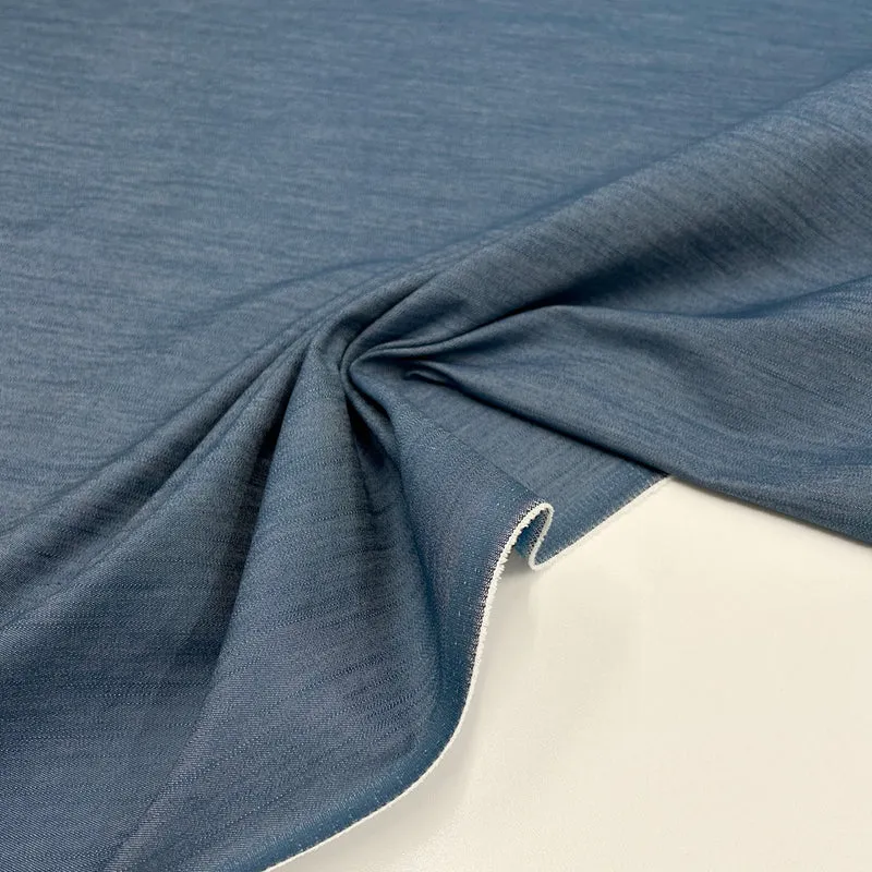 Tissu Denim Léger Stretch, Coton - Leo