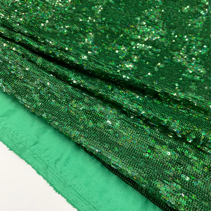 Tissu Satin Brodé, Paillettes - Etta