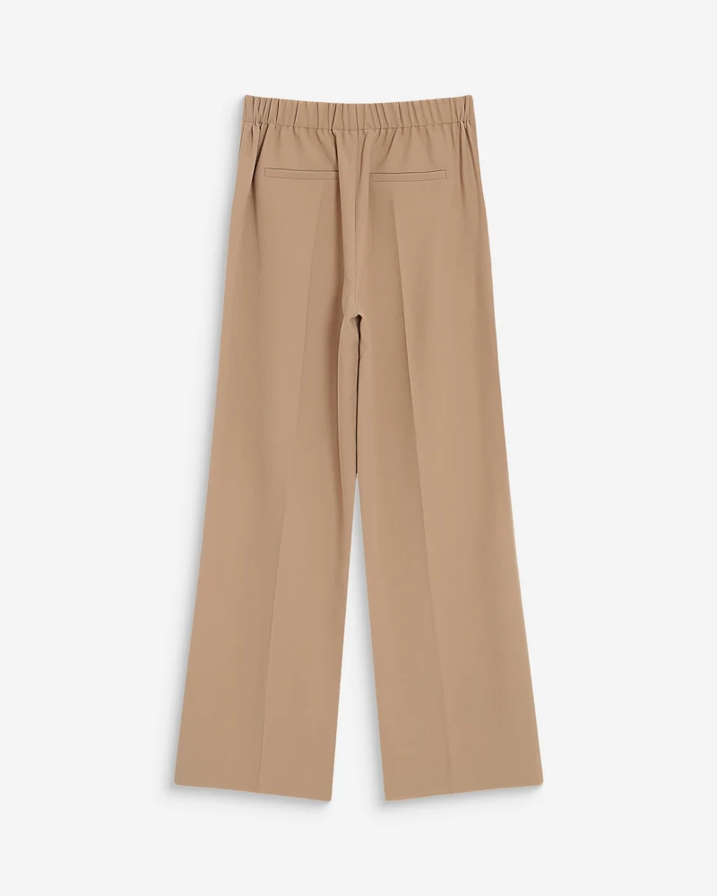 Pantalon tailleur droit poches italiennes camel Valigny