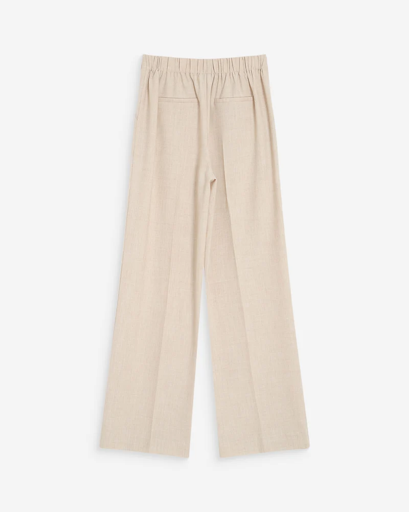 Pantalon tailleur droit poches italiennes sable Valigny