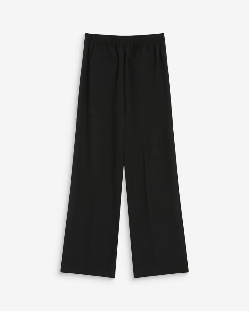 Pantalon tailleur droit poches italiennes noir Valigny