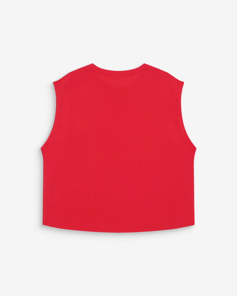 T-shirt large sans manches en modal fuchsia Rimbaud