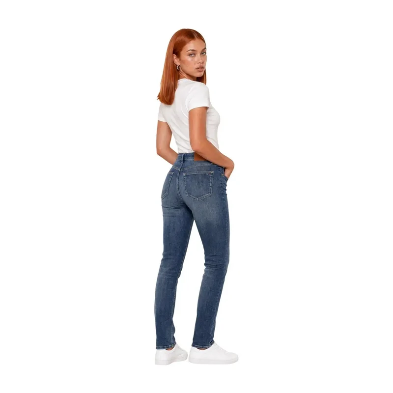 Haut T-shirt femme en coton à col rond Calvin Klein Jeans Blanc