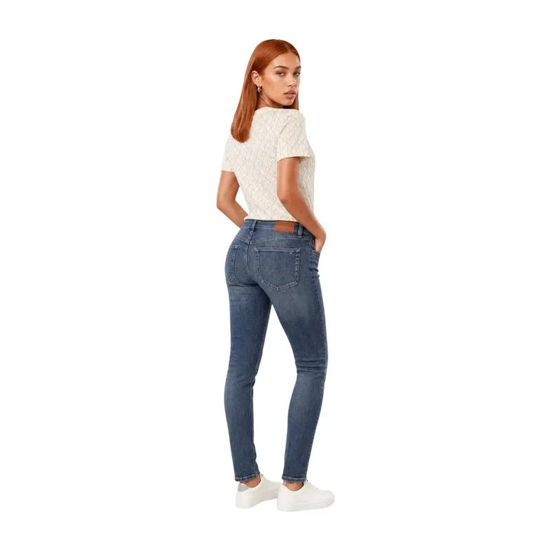 T-shirt géométrique en coton blanc pour femmes Calvin Klein Jeans