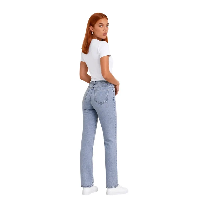 T-shirt blanc femme en coton à manches courtes Calvin Klein Jeans