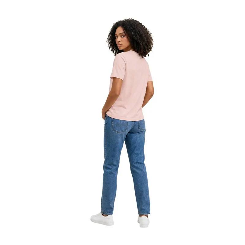 T-shirt en coton rose à manches courtes Calvin Klein Jeans pour femme
