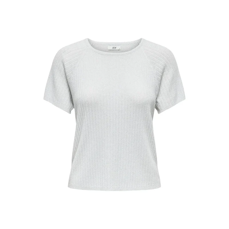 T-shirt Jacqueline De Yong pour femmes, bleu clair, en viscose, col rond