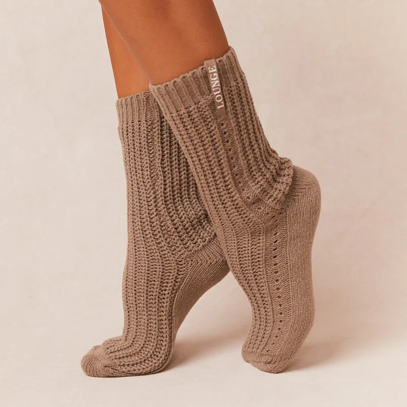 Snooze Chaussettes Tricotées - Nude