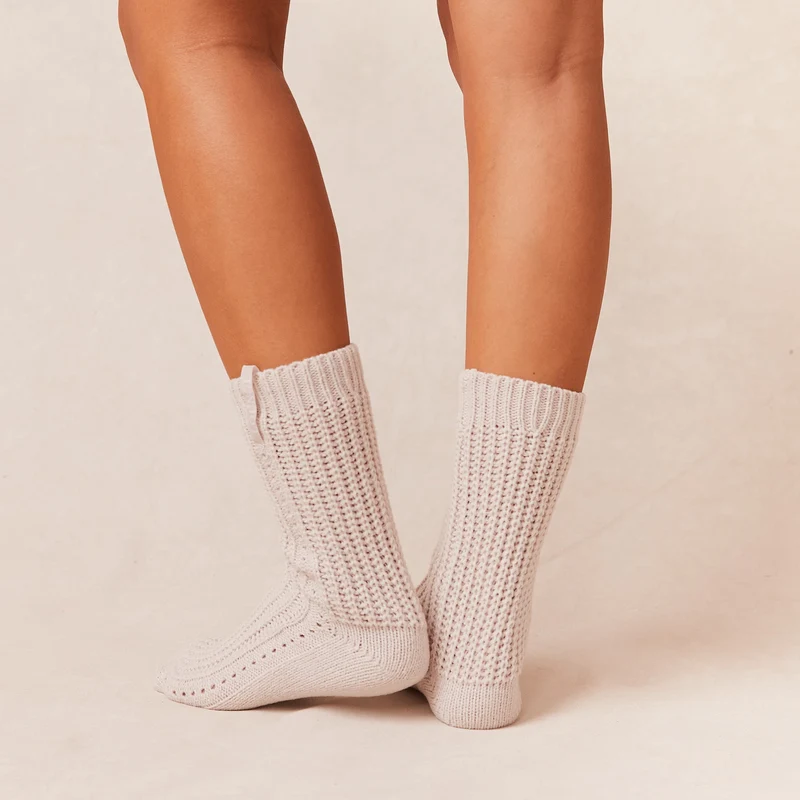 Snooze Chaussettes Tricotées - Créme