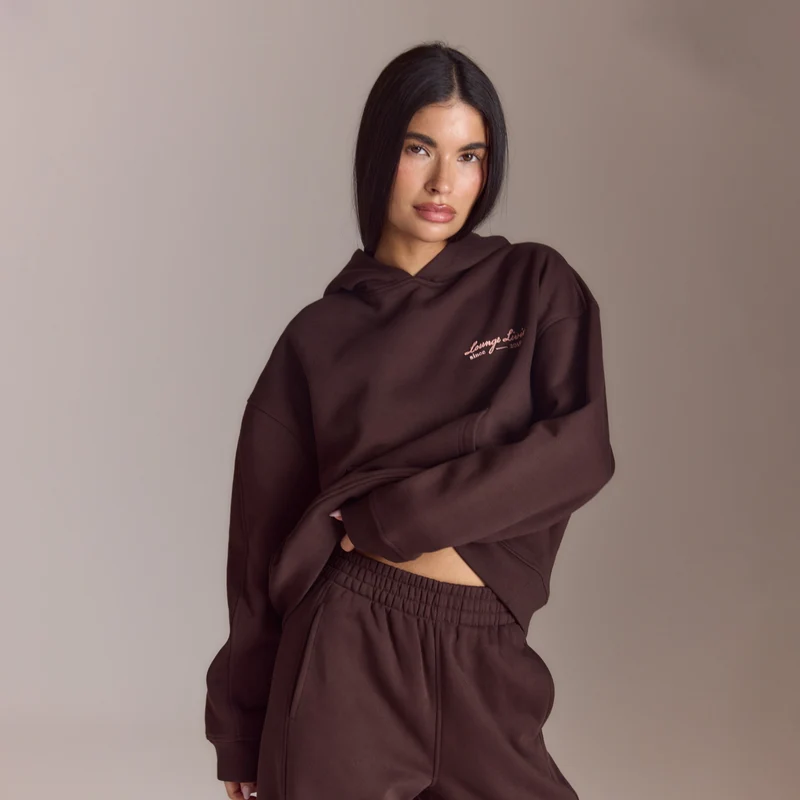 Sweat à Capuche Lounge Living - Chocolat