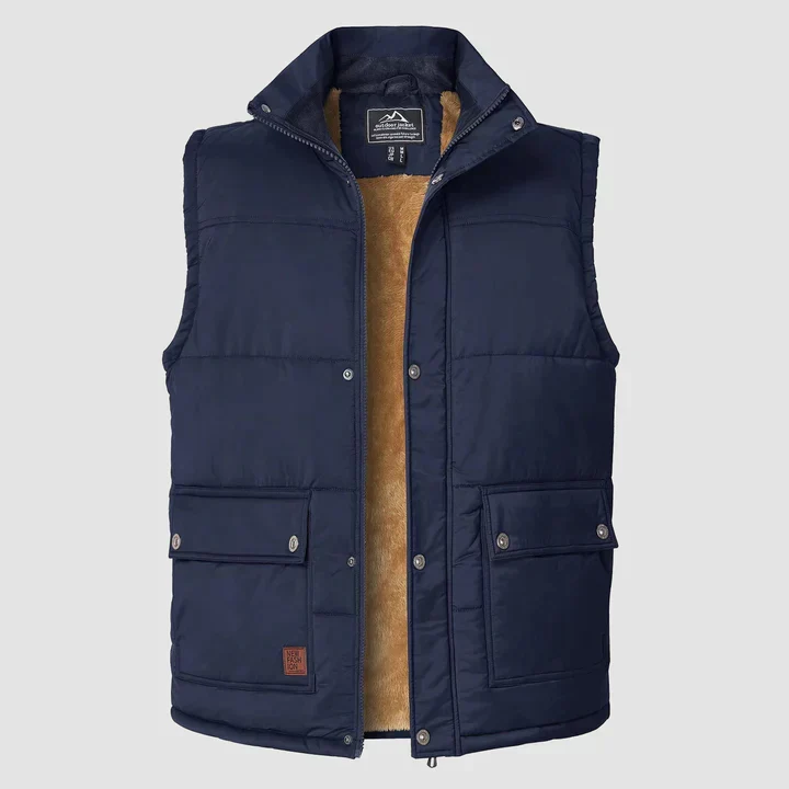 Mark Gilet Homme – Bodywarmer Sans Manches avec Poches Pratiques & Confort Quotidien