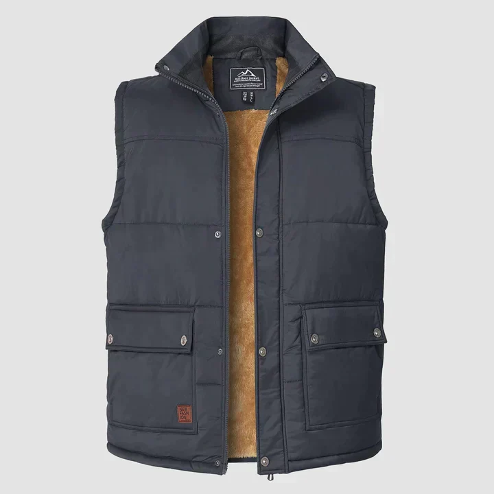 Mark Gilet Homme – Bodywarmer Sans Manches avec Poches Pratiques & Confort Quotidien
