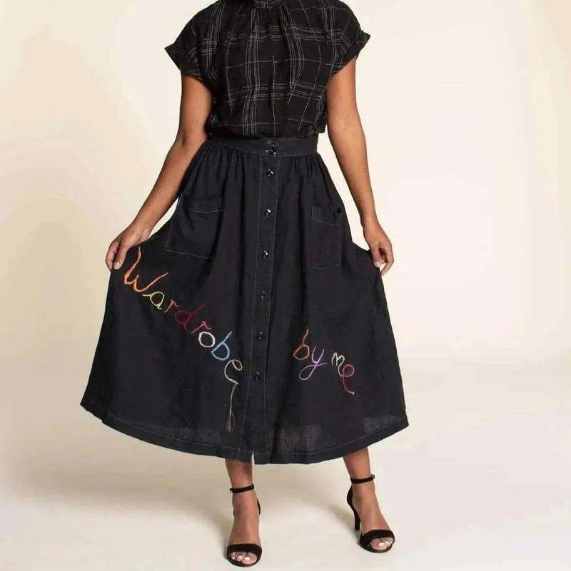 Patron de couture PDF | Jupe boutonnée devant | Wardrobe by Me