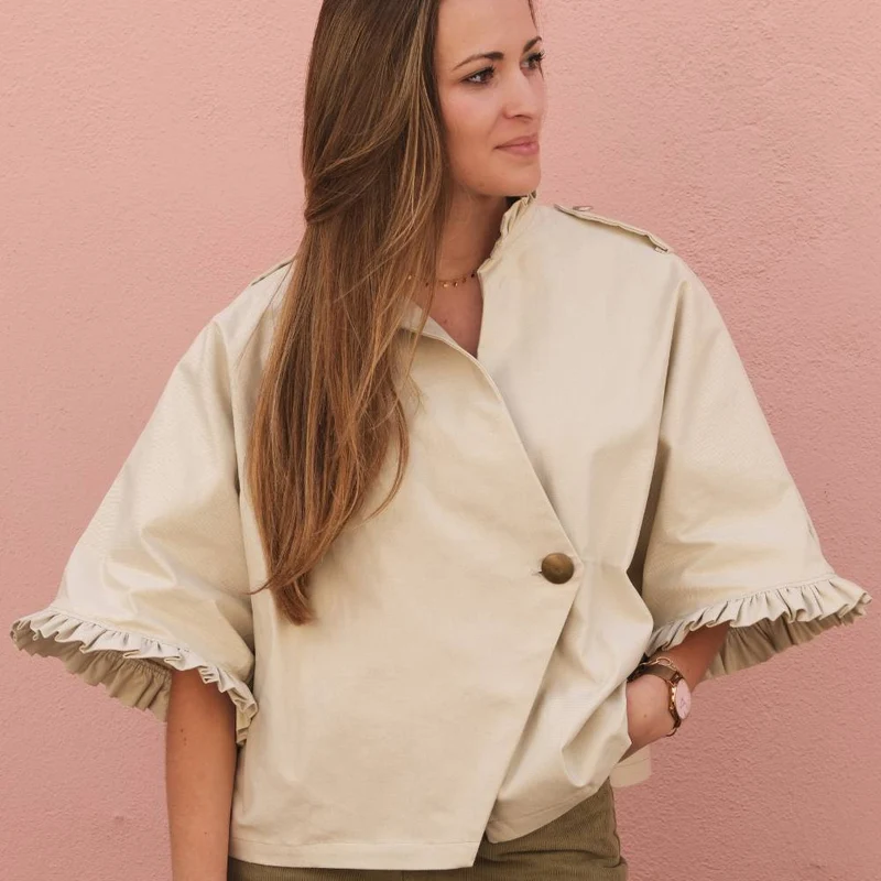 Patron de couture PDF | Alixia – Trench-coat | Cha’Coud | Bilingue FR/EN