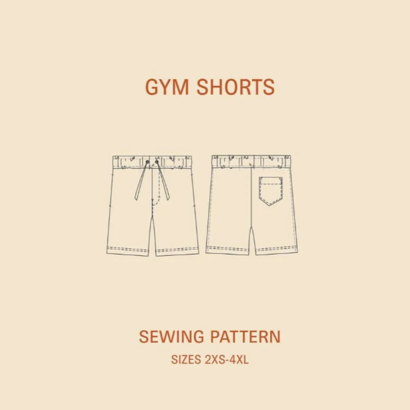 Patron de couture PDF | Short de sport | Wardrobe by Me