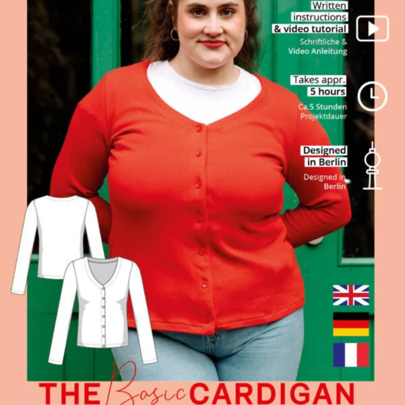 Patron de couture PDF | Cardigan basique | Juliana Martejevs