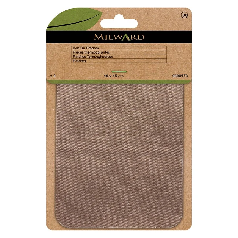 Milward Green | Patchs Thermocollants | 10 × 15 cm | Réparation et renfort textile