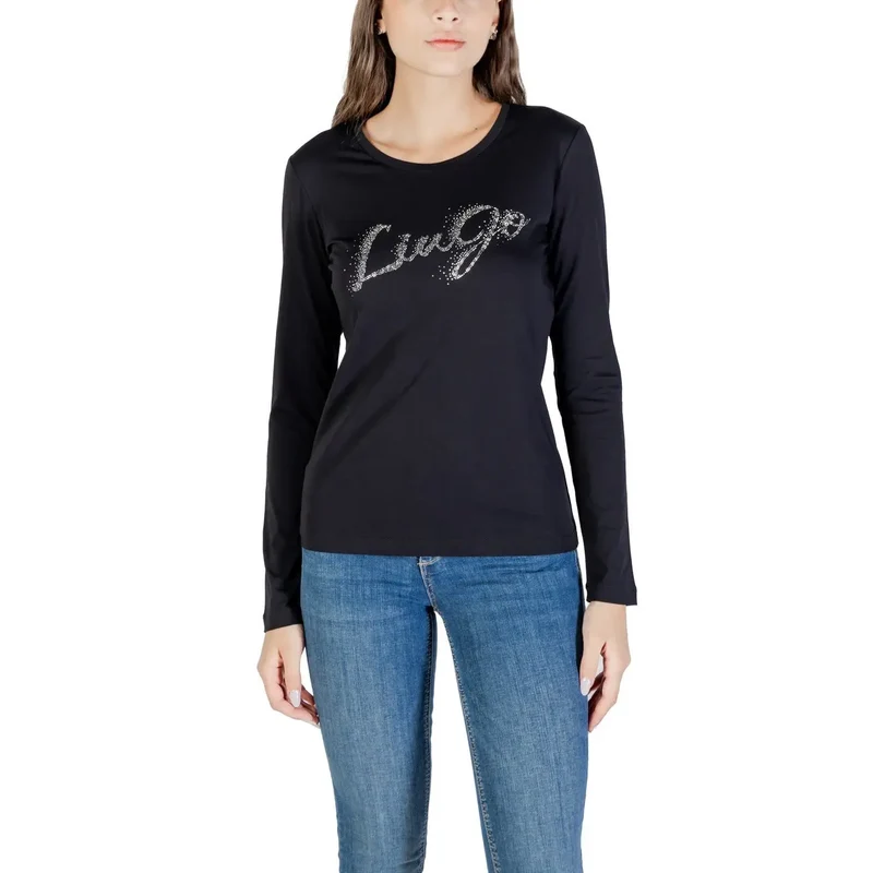 Liu Jo Women Long Sleeve Cotton Printed Round Neck T Shirt