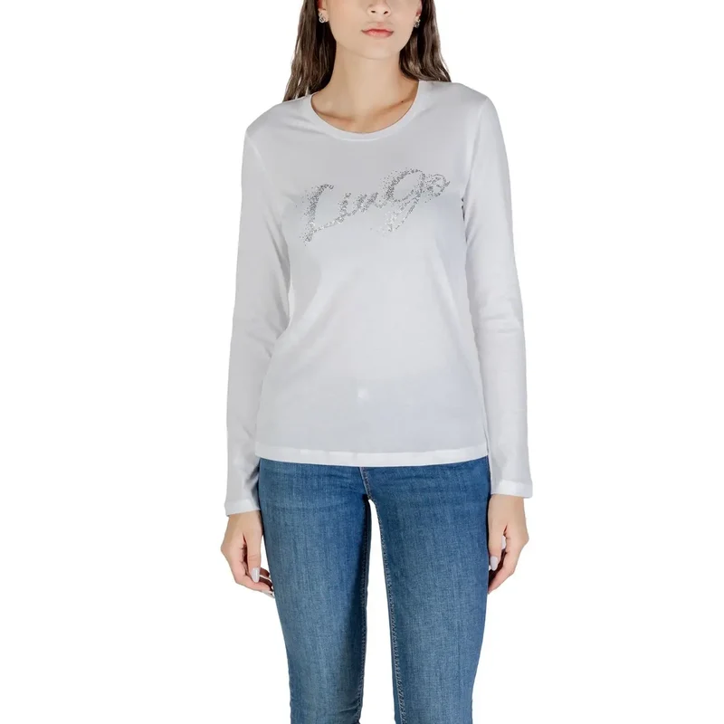 Liu Jo Women Long Sleeve Cotton Printed Round Neck T Shirt
