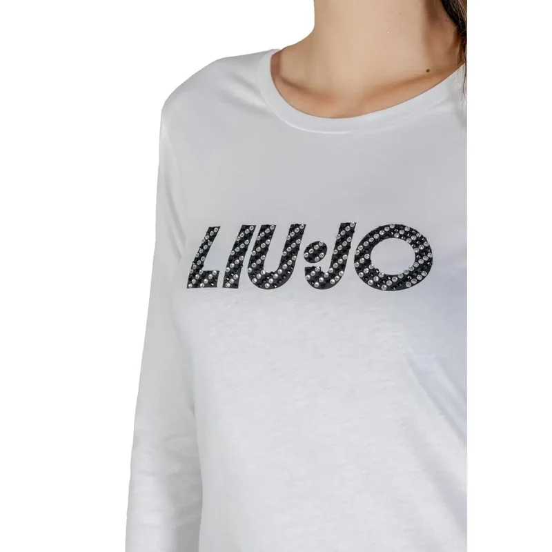 Liu Jo Women Long Sleeve Cotton Printed Round Neck T Shirt