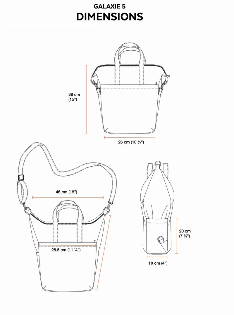 PDF PATRON DE COUTURE | 2021 | GALAXIE 5 | Sac à dos convertible 3-en-1 | Jalie | BILINGUE (FR/EN)
