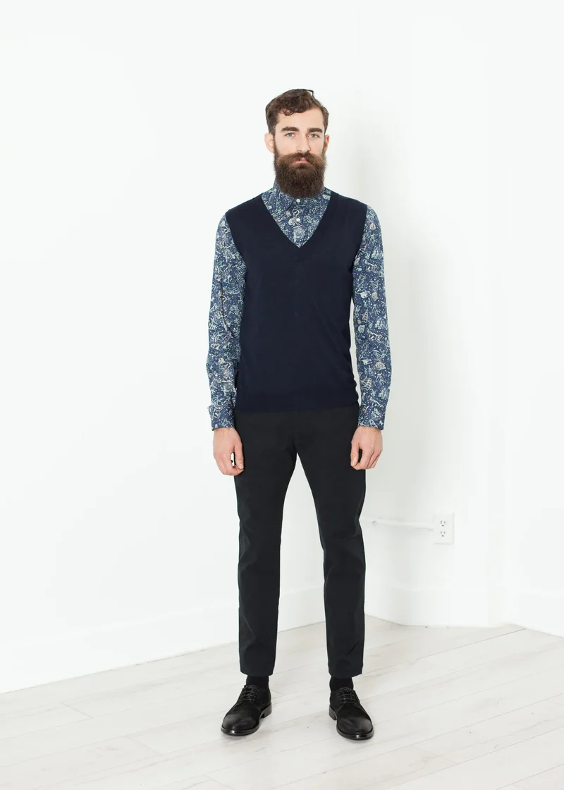 Camicia Slim Shirt in Celestial