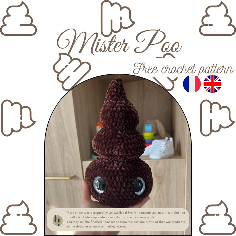 Mister Poo | Patron au crochet - [FR-EN]