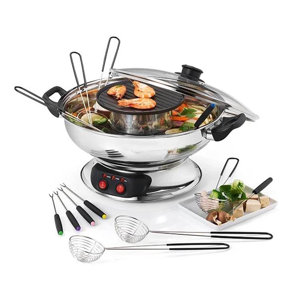 Appareil à fondue asiatique 1950 W KCP.FOND-ASIA Kitchen Chef Professional