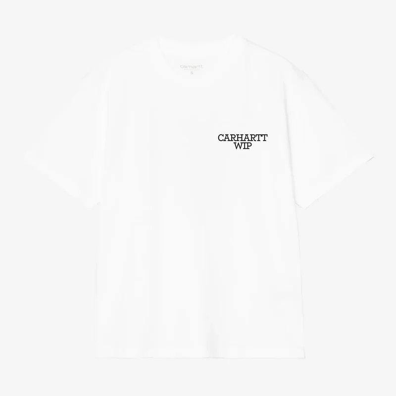 W S/S Hugging Cats T-Shirt White