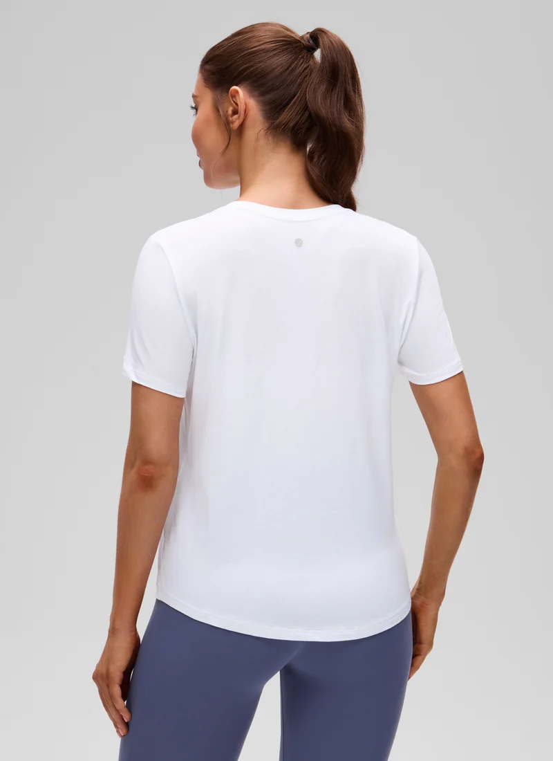 Pima Cotton Round Neck Short Sleeve