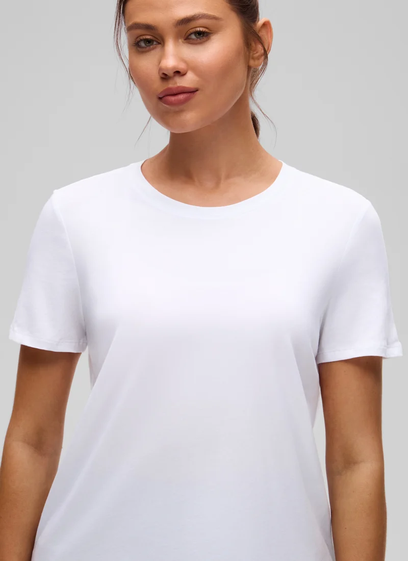 Pima Cotton Round Neck Short Sleeve