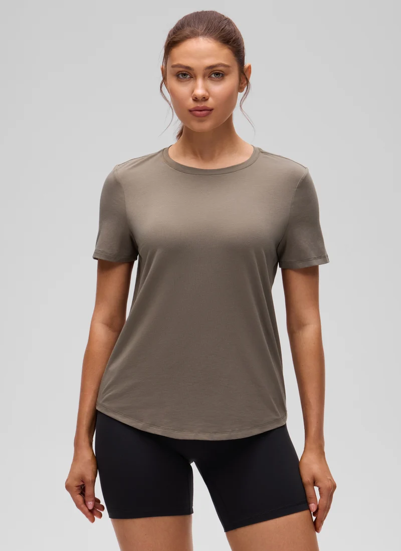 Pima Cotton Round Neck Short Sleeve
