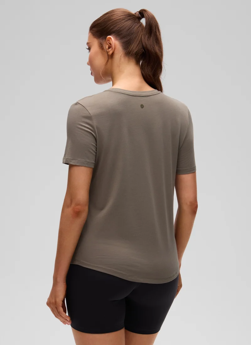 Pima Cotton Round Neck Short Sleeve