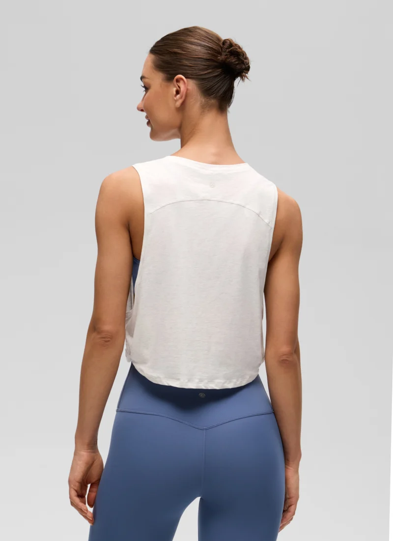 Pima Cotton Crop Deep Armhole Tank
