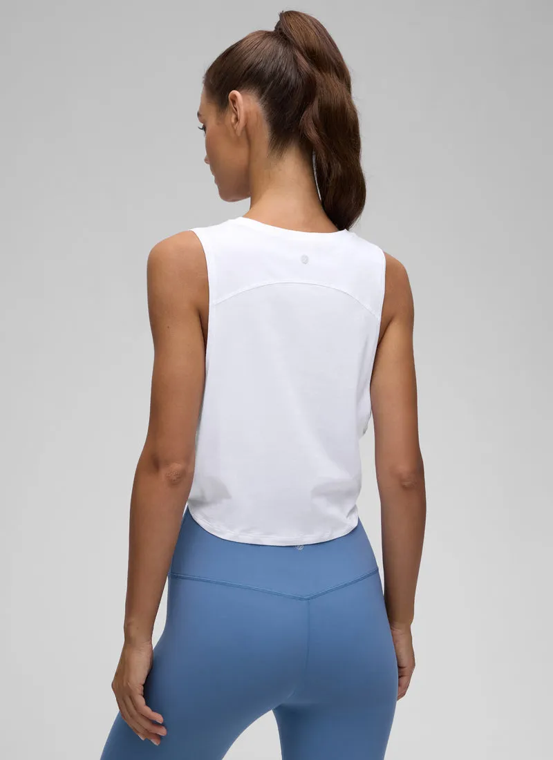 Pima Cotton Crop Deep Armhole Tank