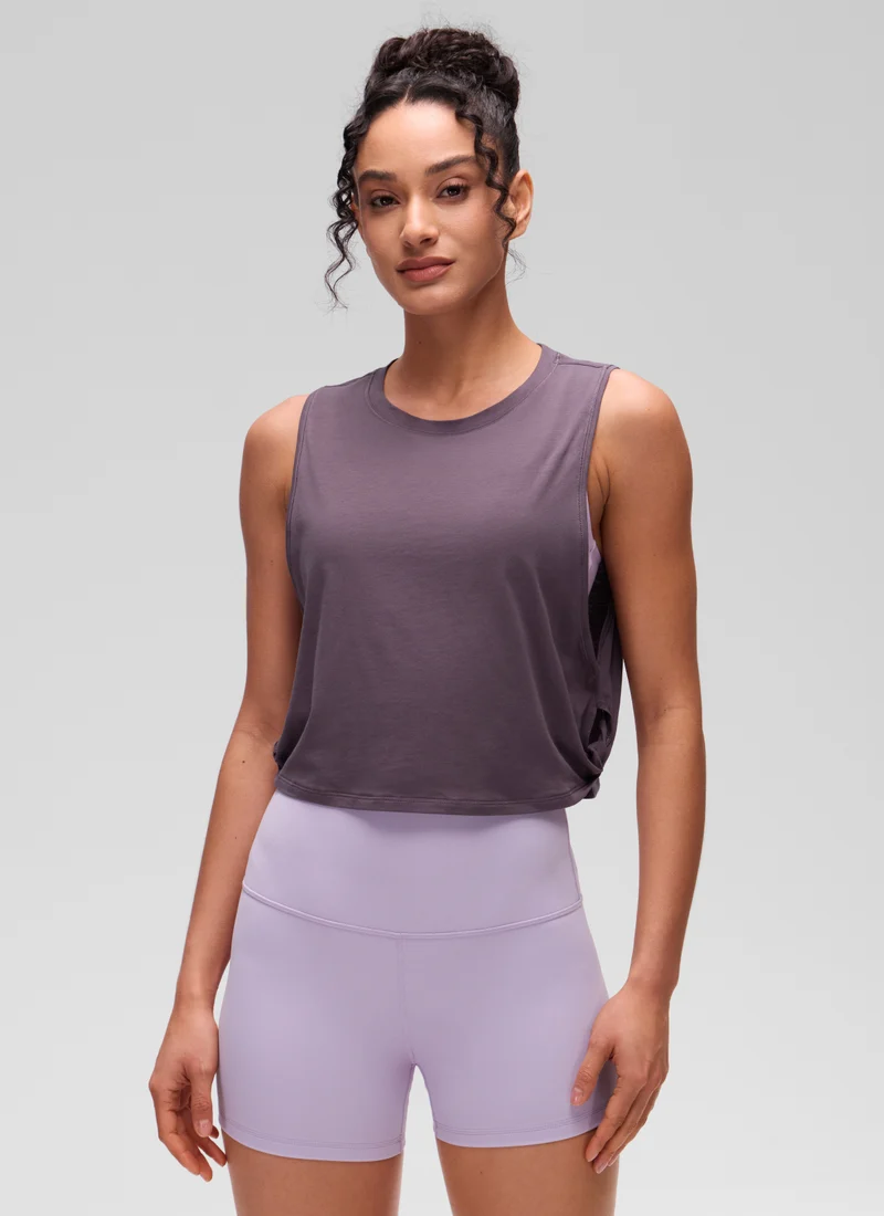 Pima Cotton Crop Deep Armhole Tank