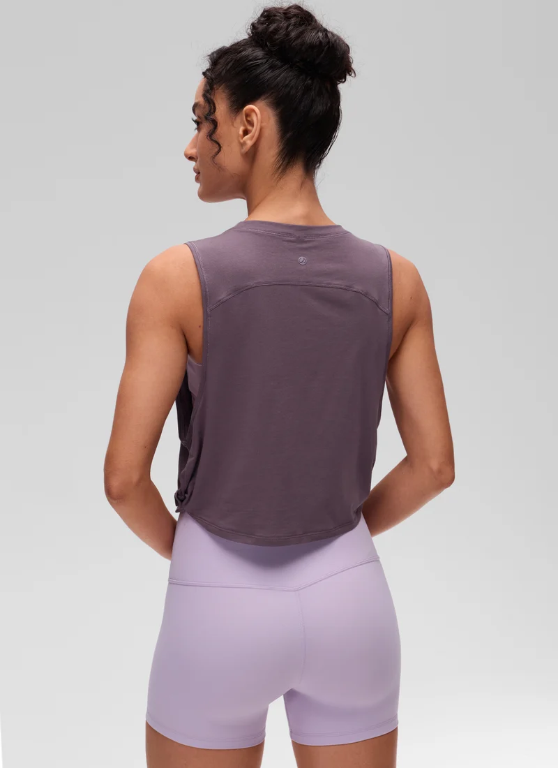 Pima Cotton Crop Deep Armhole Tank