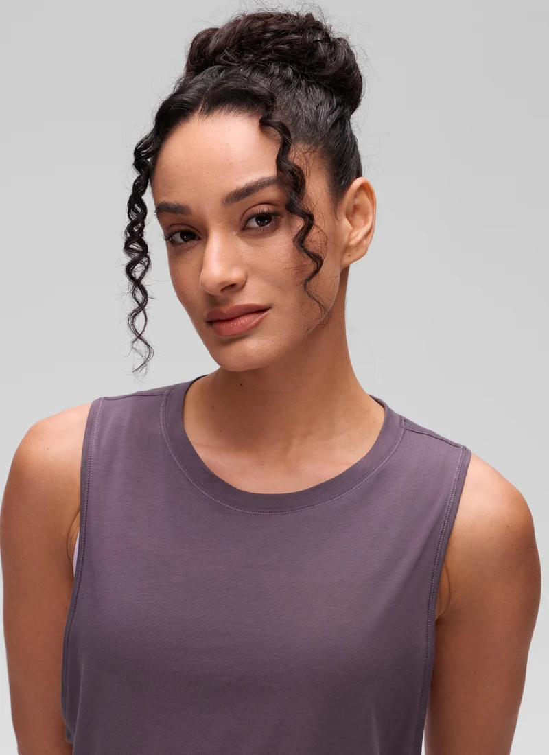 Pima Cotton Crop Deep Armhole Tank