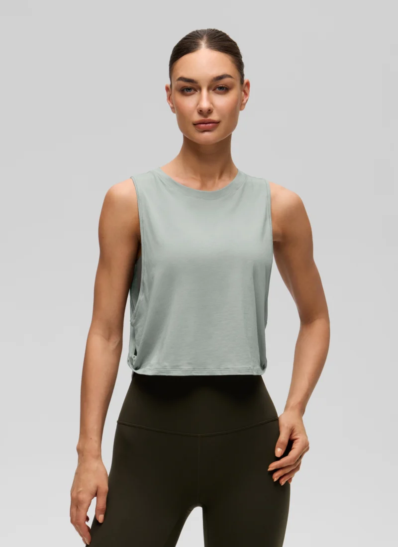 Pima Cotton Crop Deep Armhole Tank
